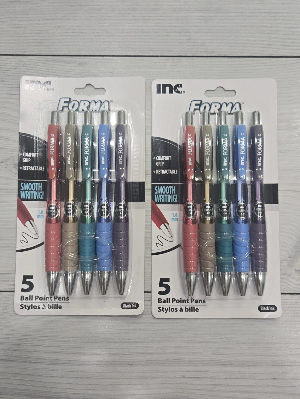 inc. Forma 10-Piece Multicolor Ballpoint Pen Set